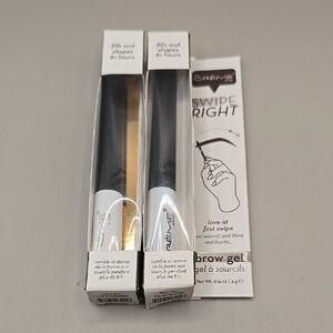 2-NEW The Crème Shop Swipe Right Brow Gel Black 0.14oz Beauty Eyebrows Makeup